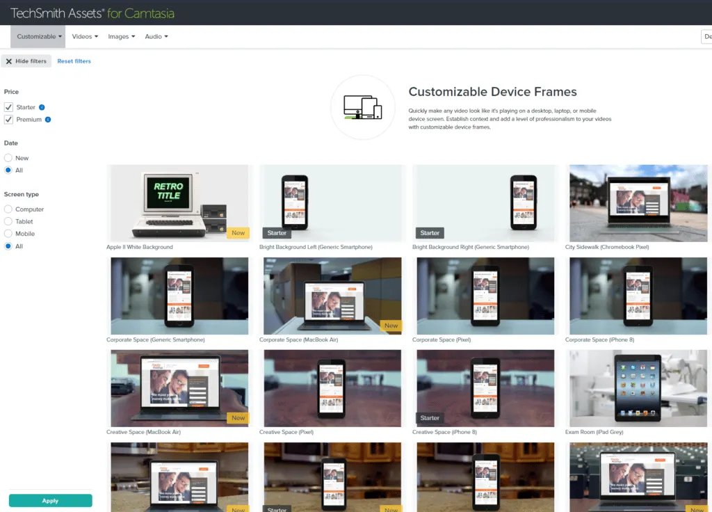 TechSmith Camtasia Assets Bookstore